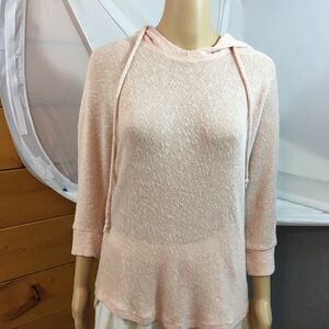 Papaya Hoodie Sweater M EUC